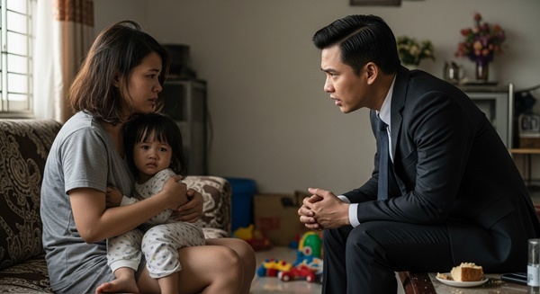 Chồng kh//inh vợ là “mẹ s//ề” không cho đi dự tiệc cưới, lúc đến nhà hàng thì cho//áng vá//ng khi thấy mọi người cúi đầu