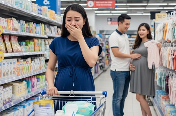 Vợ một mình đi sắm đồ s//ơ s//inh nào ngờ lại thấy chồng đưa nhân tình đi siêu thị