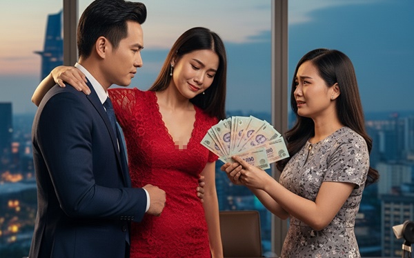 Chồng c::ặp b::ồ với thư kí trẻ xinh đẹp, còn đưa ra giá 1 tỷ để vợ l:y h:ôn
