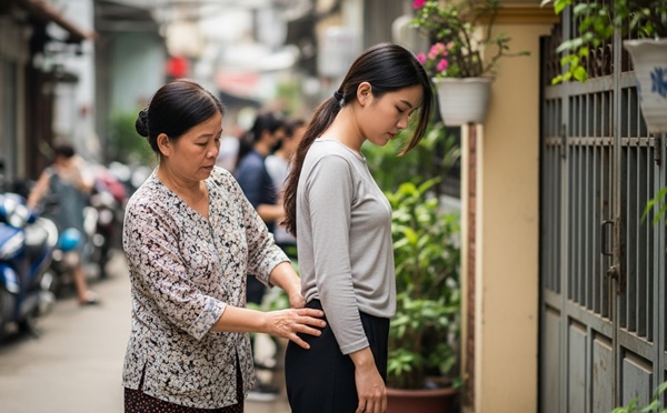 Con dâu về quê thăm mẹ đ//ẻ ố//m nặ//ng, bị mẹ chồng kh//ám ngươì xong mới cho đi