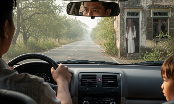 Đưa con đi học bất ngờ thấy con trai gọi mẹ dù vợ đã mất 3 năm