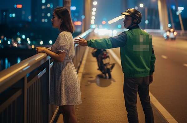 Bị người yêu 8 năm bỏ rơi đi lấy vợ, cô gái thuê xe ôm lên c/ầu… để rồi…