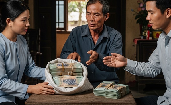 Bố vợ bán đất cho vợ 2 tỷ, chồng lấy luôn đưa em trai mua nhà…