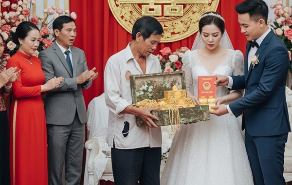 Con dâu ch//ửa trước ngày cưới mẹ chồng chỉ trao phong bì 500 ngàn để toàn tiền lẻ