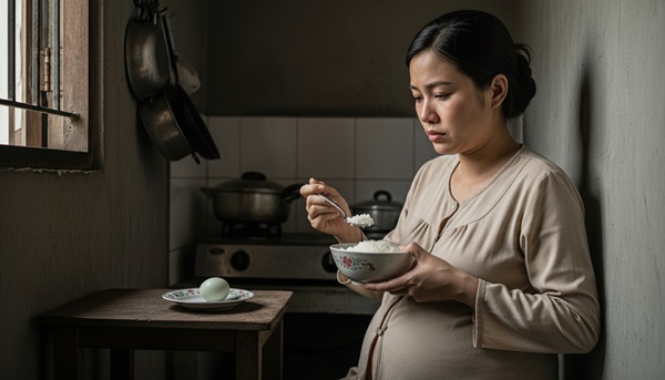 Con gái và con dâu cùng mang bầu nhưng con gái được ăn canh gà còn con dâu chỉ được ăn quả 1 trứng luộc