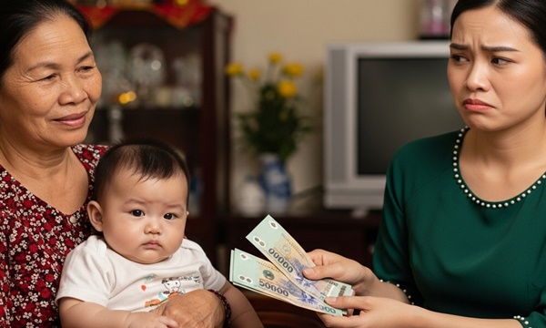 Mẹ chồng lên chăm cháu nội mỗi tháng bà đòi lương 10 triệu