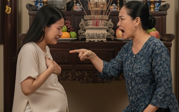 Chồng vừa m//ất được 1 năm người vợ đã b//ụng b//ầu 5 tháng bị cả nhà chồng đá//nh ch//ửi đu//ổi đi