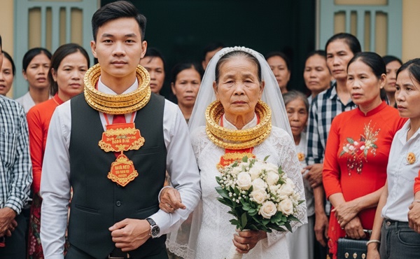 Mẹ chồng 65t cưới tr//ai tr//ẻ 22 khiến cả làng xôn xao, 8 tháng sau bà bế đ/ứa tr/ẻ về khiến ai cũng s/ốc