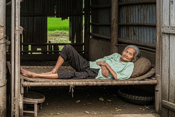 Cha m..ất, mình mẹ tần tảo nuôi 8 người con trưởng thành đến lúc gi..à ố::m con đu::ổi mẹ ra chu::ồng he::o cũ ngoài vườn ở