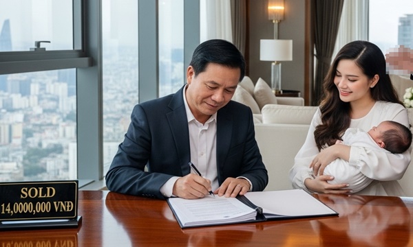 Chồng đại gia U60 c//ặp b//ồ với g//ái trẻ còn mua cả biệt thự 14 tỷ vì cô ta si//nh cho ông 1 cậu quý tử