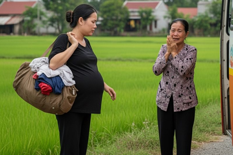 Vợ bầ//u si//nh đôi 2 b/é g//ái bị chồng bắt về nhà đ//ẻ cách 300 km để bà ngoại trông