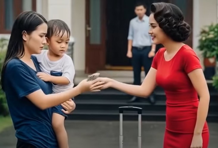 Ngày nhà chồng đu::ổi vợ và con g::ái 3t ra khỏi nhà, cô bồ chạy theo dúi vào tay vợ 1 thứ và nói nhỏ: 3 ngày sau hãy quay lại