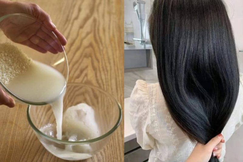 Bí quyết tóc đen mượt, không rụng chỉ với nước vo gạo