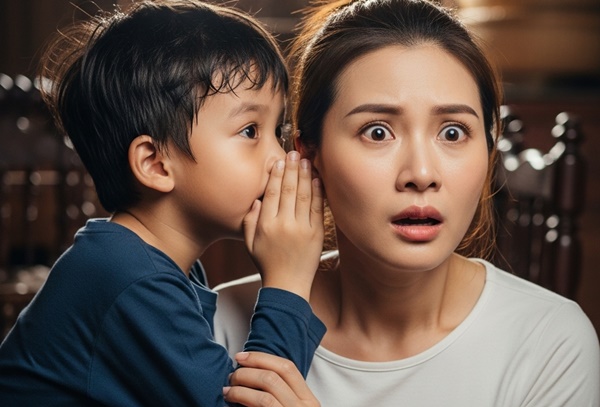 Con trai bất ngờ thì thầm vào tai: “Mẹ ơi, bố và cô ấy… sắp LẤY HẾT TIỀN của mẹ rồi…”