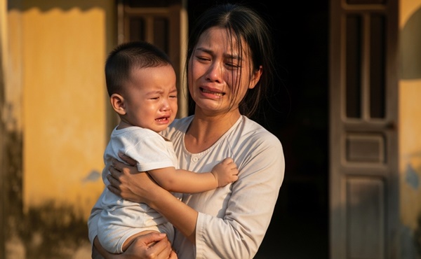 Chồng đưa cả nhà đi ăn nhà hàng sang trọng, bắt vợ ở nhà trông con