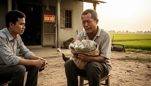 Chấp nhận b/án rẻ mảnh đất lấy 300 triệu cho con rể đi XKLĐ, ngày con trở về bố vợ đ/au lòng