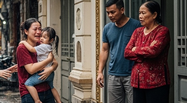 Con trai vừa m/ất được 1 tuần mẹ chồng đu//ổi luôn con dâu và cháu ra khỏi nhà