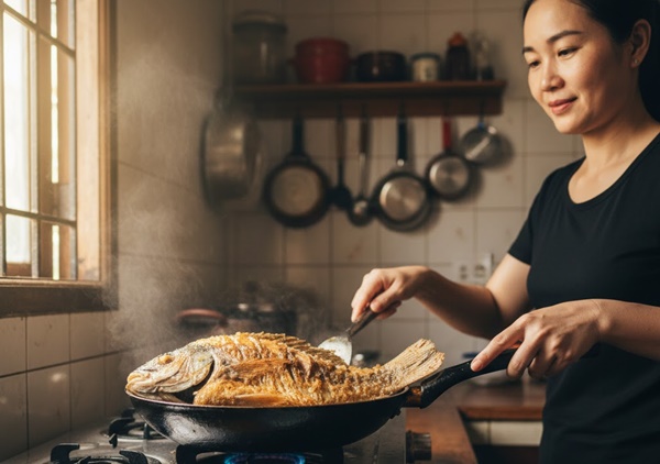 Bí quyết giúp cá rán giòn da, mềm thịt, không nát