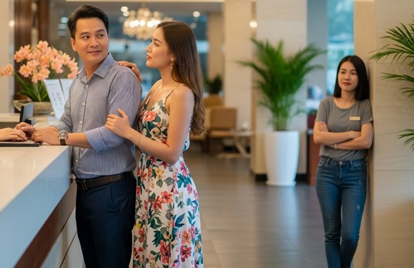 Đợi chồng và bồ 2 tiếng ở khách sạn, cô vợ không đá::nh gh::en – chỉ nói 1 câu khiến cả hai câ::m lặng suốt đời