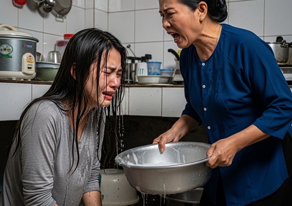 Chứng kiến vợ bị mẹ h::ắt nước, chồng hành động ‘không thể tin nổi’