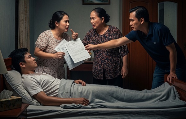 Vừa phát hiện m::ắc b::ệnh UT, chồng và cả nhà chồng liền đòi lập di chúc để lại căn nhà đang ở cho em trai anh