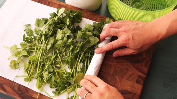 Rau mùi mua về đừng cất ngay vào tủ lạnh, làm cách này rau để cả tháng ăn vẫn tươi ngon như lúc mới mua
