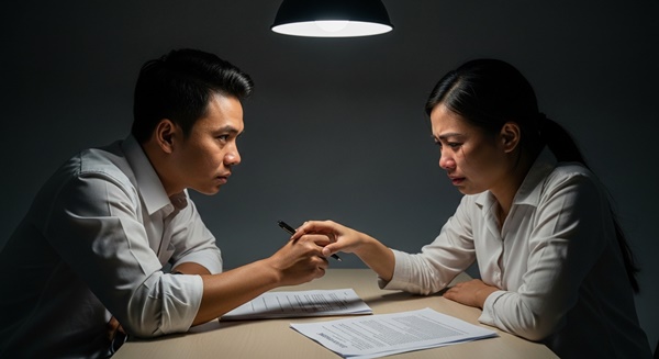 Chồng soạn sẵn đơn ly hôn é::p vợ ký vì “ngo:ại tì:nh”, không ngờ vợ tung cờ nhíp “fu::ll H::D”