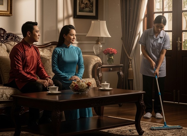 Biết cô gái chồng thuê về làm osin là nhân tình của anh ta, vợ vẫn vui vẻ như không mỗi ngày chỉ giao cho cô ta làm đúng 1 việc