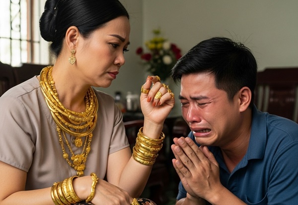 Chị gái chi::ếm trọn 30 cây vàng cha mẹ để lại