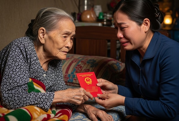 Trước lúc mất, mẹ chồng trao hết gia sản cho con dâu nhưng dặn không nói với chồng