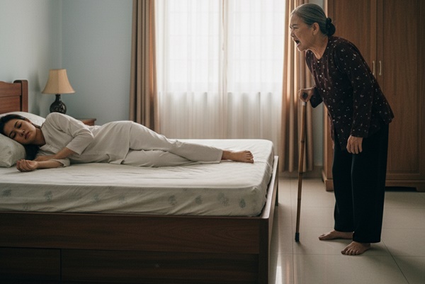 Dâu mới về nhà chồng ngủ đến 10 giờ chưa dậy, mẹ chồng n::ổi đ::iên vác g/ậ/y la//o vào phòng để rồi cảnh tượng sau đó quá k::inh ho::àng