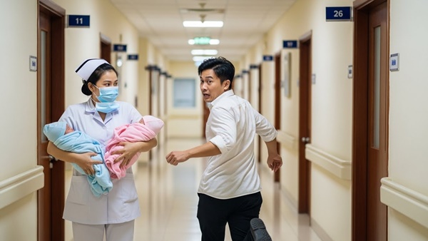 Vợ sinh đ::ôi, 2 con vừa được y tá bế ra khỏi phòng m::ổ chồng h::ốt ho::ảng thốt lên: “Trời ơi” rồi bỏ ch:ạy…