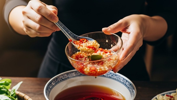 Tuyệt chiêu pha nước chấm chua ngọt “thần thánh”: Tỏi ớt nổi như hoa, chấm là mê
