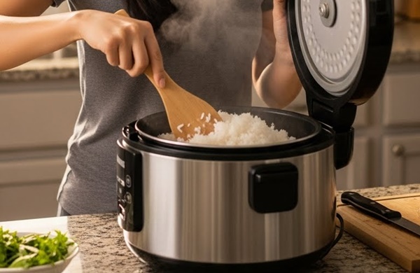 Nấu cơm đừng chỉ đổ nước lạnh: Bỏ thêm ngay 2 thứ có sẵn trong bếp vào, cơm tơi xốp, hạt cơm dẻo thơm trắng ngần