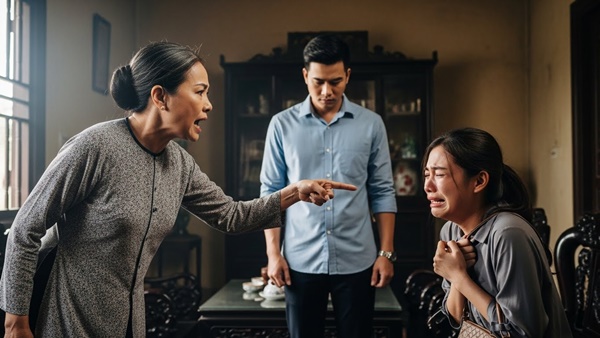 Cưới vợ 2 năm chưa có b::ầu, mẹ chồng x::úi con trai ngoại tình rồi ly hôn