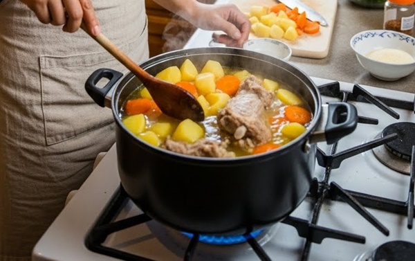 Nấu canh khoai tây: Đừng chỉ đổ nước lạnh, thả thêm thứ này vào, nước canh ngọt lừ, khoai bở tơi ăn hoài không ngán