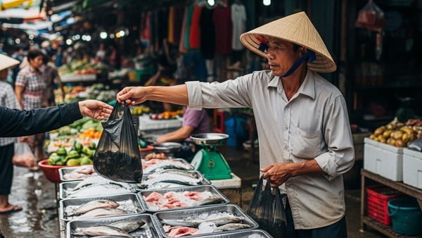 Vì sao người bán thường để cá trong túi bóng đen? Người bán cá lâu năm ti::ết l::ộ bí mật người mua không bao giờ ngờ tới…