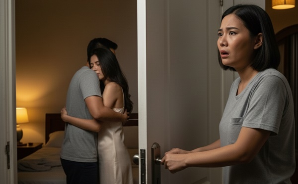 Đi chợ nửa đường thì phát hiện để quên ví tiền ở nhà, vội vã về lấy thì ch::::ết điếng khi nhìn vào cửa phòng ng:;ủ cùng âm thanh l::ạ…. bên trong của chồng và…