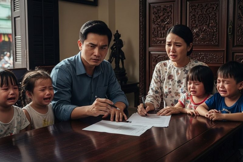 Thương tình cũ nuôi 1 con, chồng nh::ẫn tâ::m biến vợ thành mẹ đơn thân nuôi 4 con