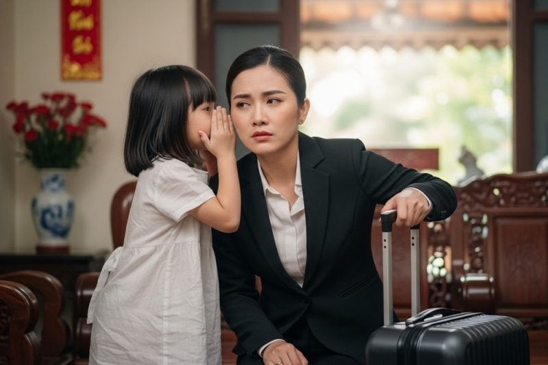 Đi công tác 1 tuần trở về, con gái 5t ra đón bảo: ‘Mẹ ơi, bố giấu cô nào ở trong tủ quần áo ấy”
