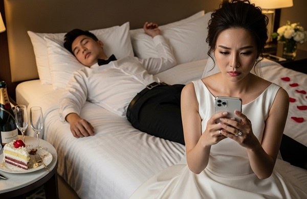 2 giờ sáng đêm tân hôn và tin nhắn từ vợ cũ của chồng: “Em có th::ai rồi…”