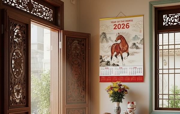 Vị trí “đại kỵ” treo lịch Tết 2026