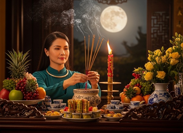 Khung giờ đẹp để thắp hương ngày Rằm tháng 11 Âm lịch