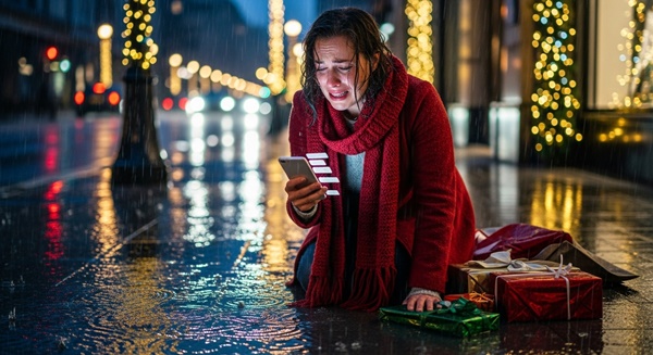 60 missed calls from the wife on Christmas Eve…