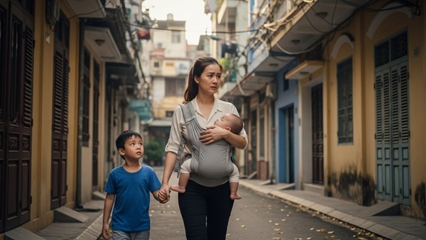 Vợ bế con về quê ngoại ăn Tết, chồng thuê shipper 400k chở luôn vali quần áo vợ ra bến xe kèm tin nhắn: “Đi cấm về”