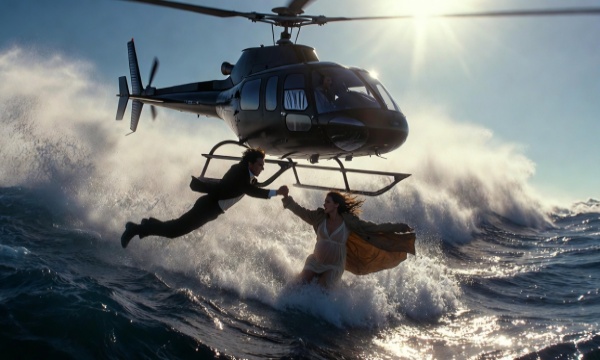 I was six months pregnant when my husband shoved me out of a helicopter