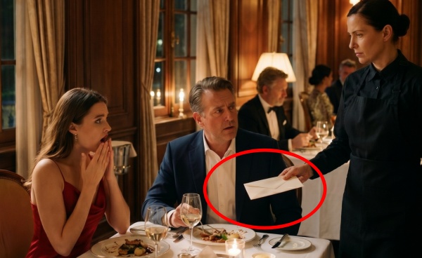 The Waiter Handed My Husband an Envelope During Dinner With His Mistress