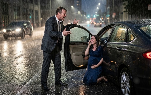 Seven Months Pregnant, I Was Left in a Thunderstorm So My Husband Could Pick Up His Mistress