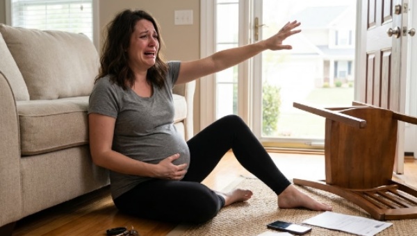 At 8 months pregnant, I had severe pain and called my husband Jason at work